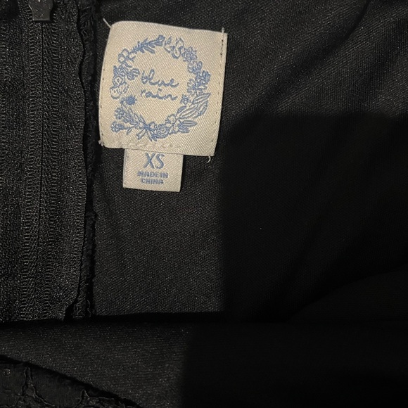 Black boho short sleeve lace romper jumper by Blue Rain in size XS - Picture 3 of 4